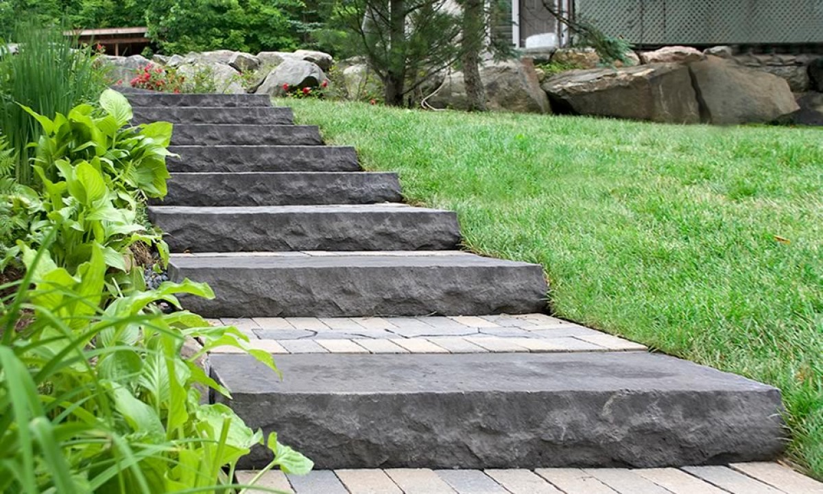 Camden Step 72" Granite Grey